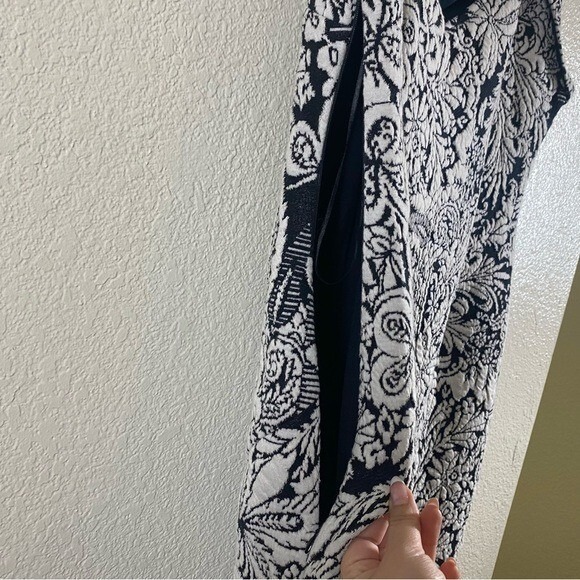 Anthropologie Women's Size Large Jacquard Cut-Out Midi Dress - Picture 8 of 11